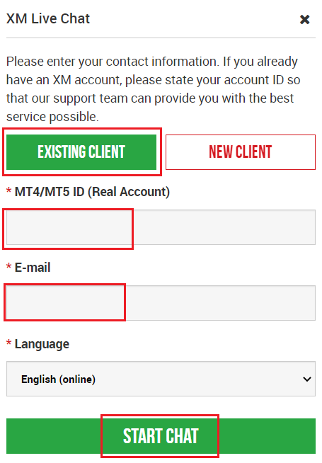 Jak kontaktovat podporu XM
