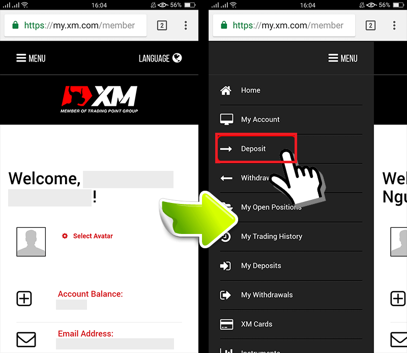 How to Deposit Money in XM How to Deposit Money in XM