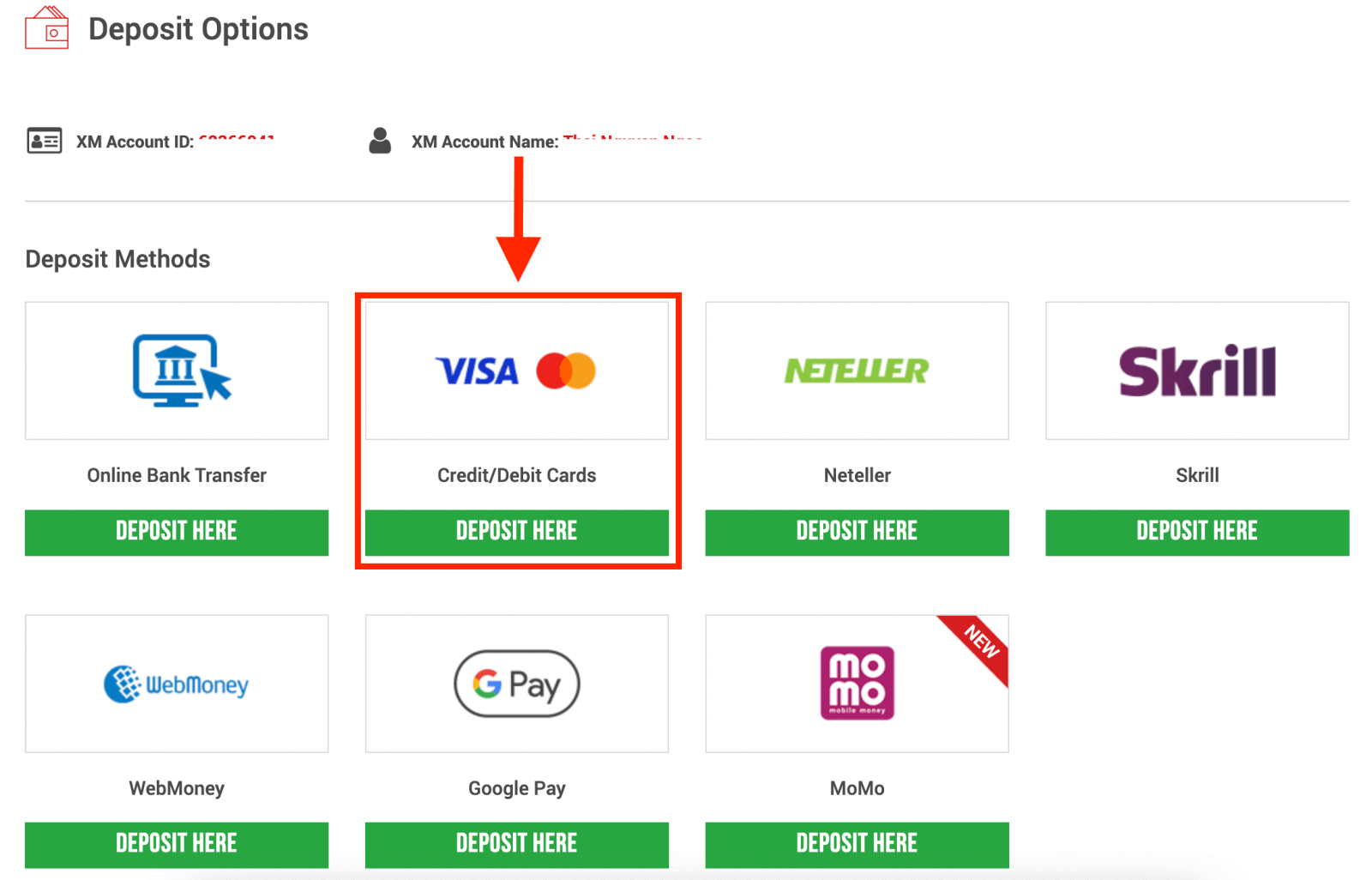 Paano mag -login at magdeposito ng pera sa XM Paano mag -login at magdeposito ng pera sa XM