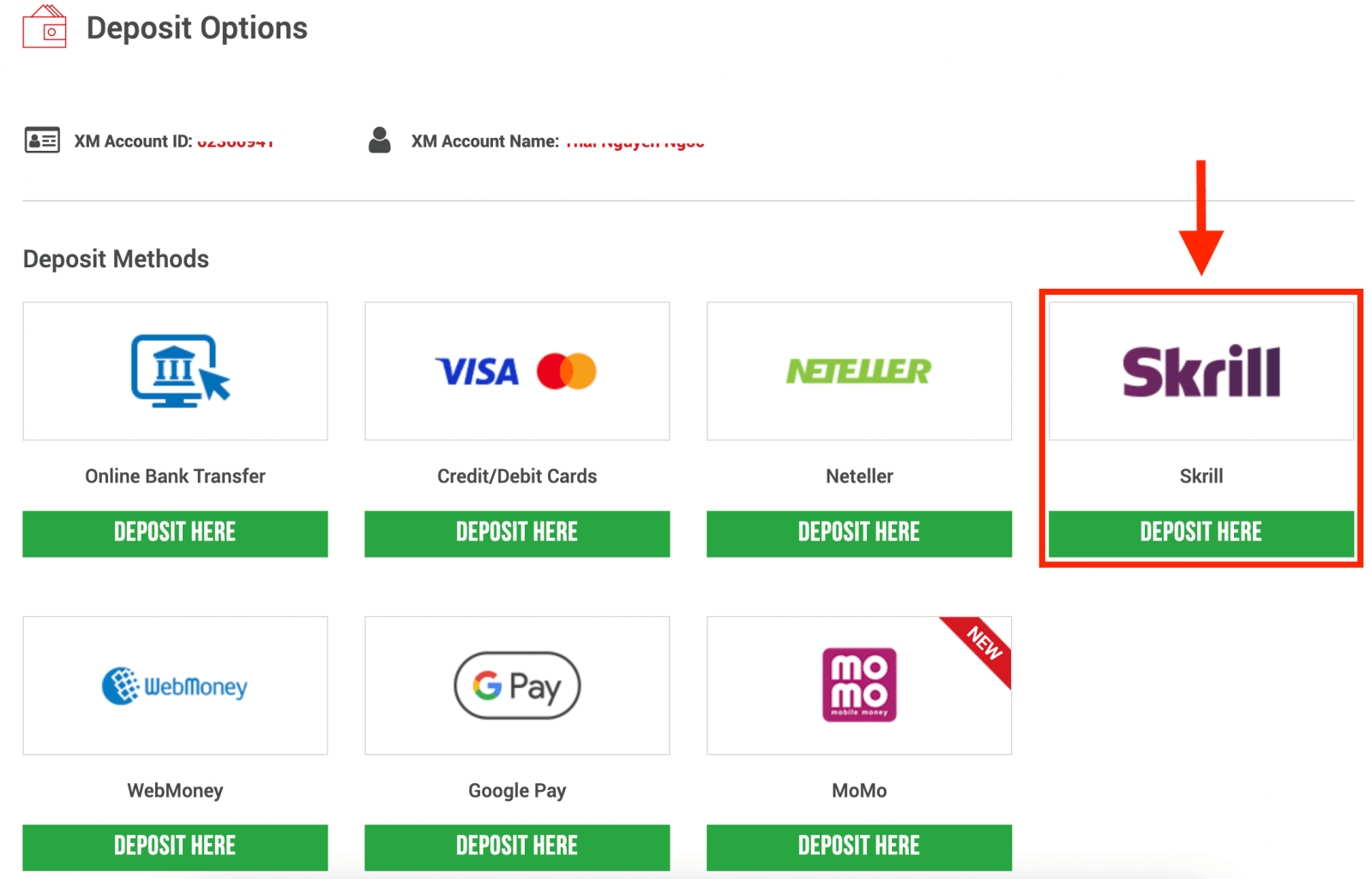 Paano mag -login at magdeposito ng pera sa XM Paano mag -login at magdeposito ng pera sa XM