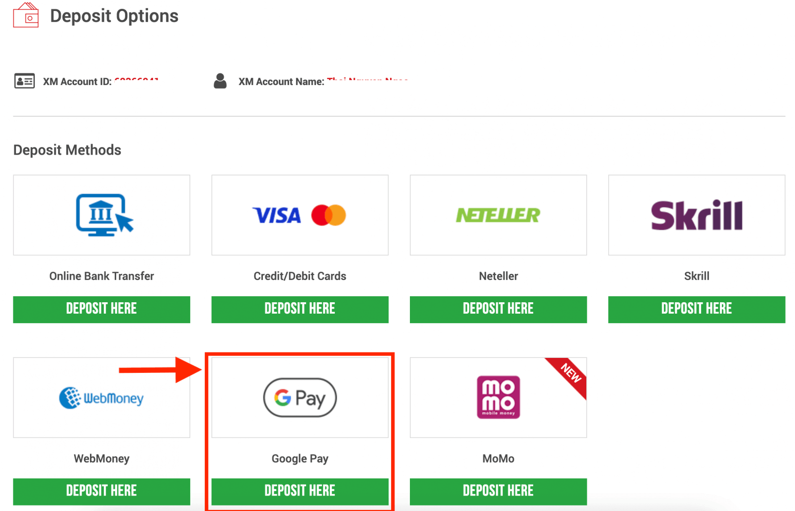 Paano mag -login at magdeposito ng pera sa XM Paano mag -login at magdeposito ng pera sa XM