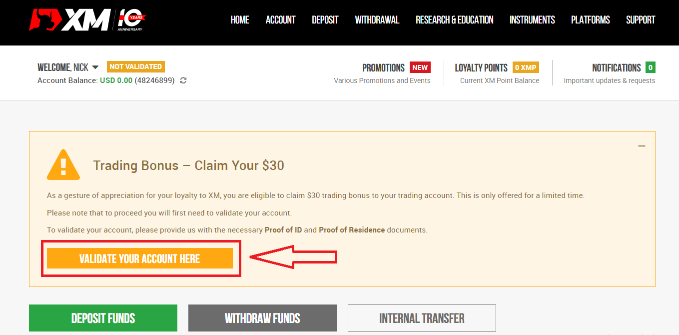 Ungangena kanjani futhi uqinisekise i-akhawunti ku-XM