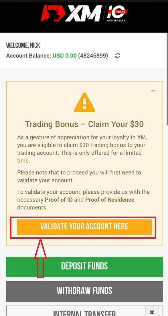 如何在XM上验证帐户 如何在XM上验证帐户